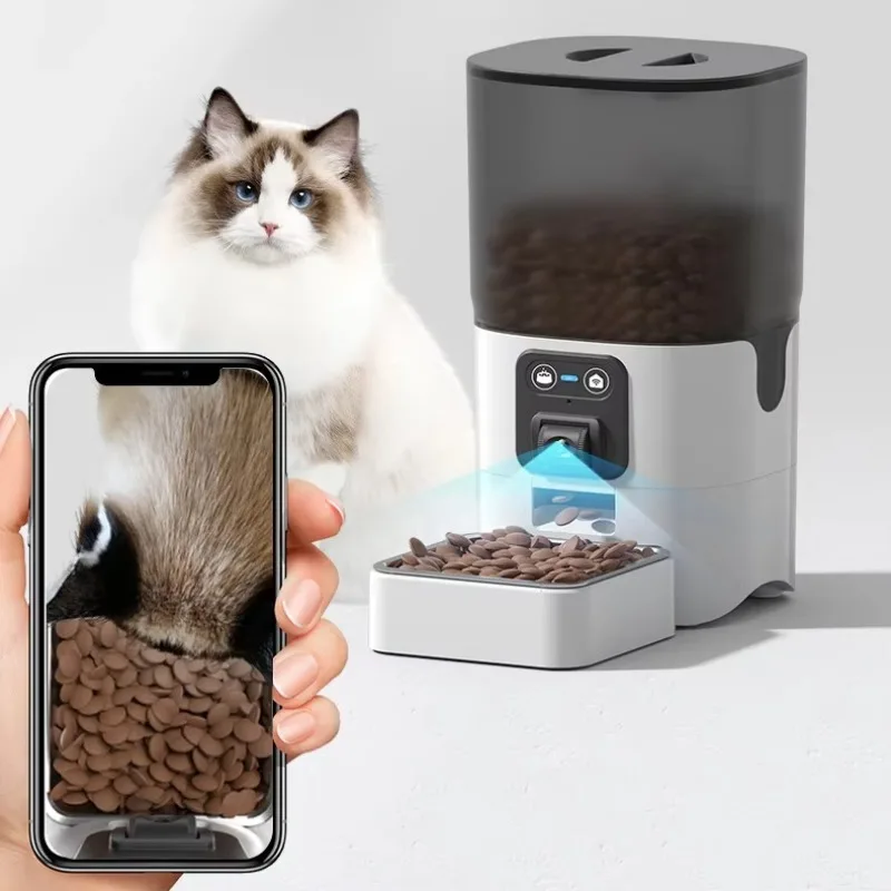 Automatic Pet Feeder - CANBOUN 6L Obrotowy Automatyczny Podajnik Karmy